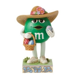 Jim Shore M&Ms Green Easter M&M with Basket